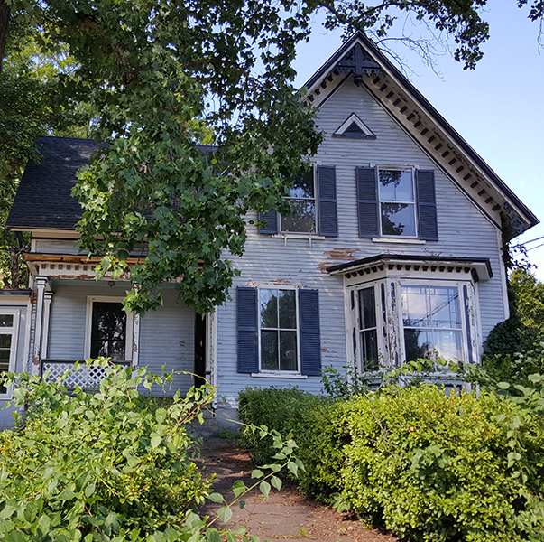 single-family home before lead hazard work