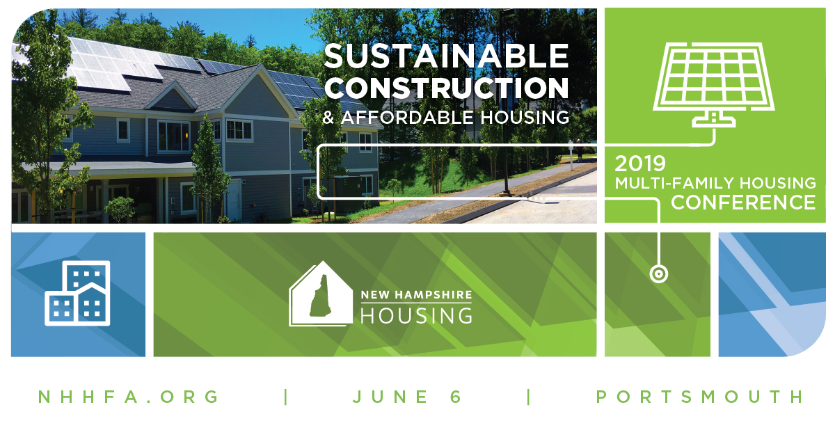 Sustainable Construction & Affordable Housing 2019 Multi-Family Housing Conference 2019 flyer